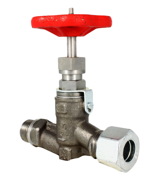 GLOBE VALVE CAST STEEL STRAIGHT WITH CUTTINGS RINGS АRS  DIN86552 PN 100