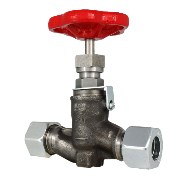 GLOBE VALVE CAST STEEL STRAIGHT WITH CUTTINGS RINGS CS  DIN86552 PN 100
