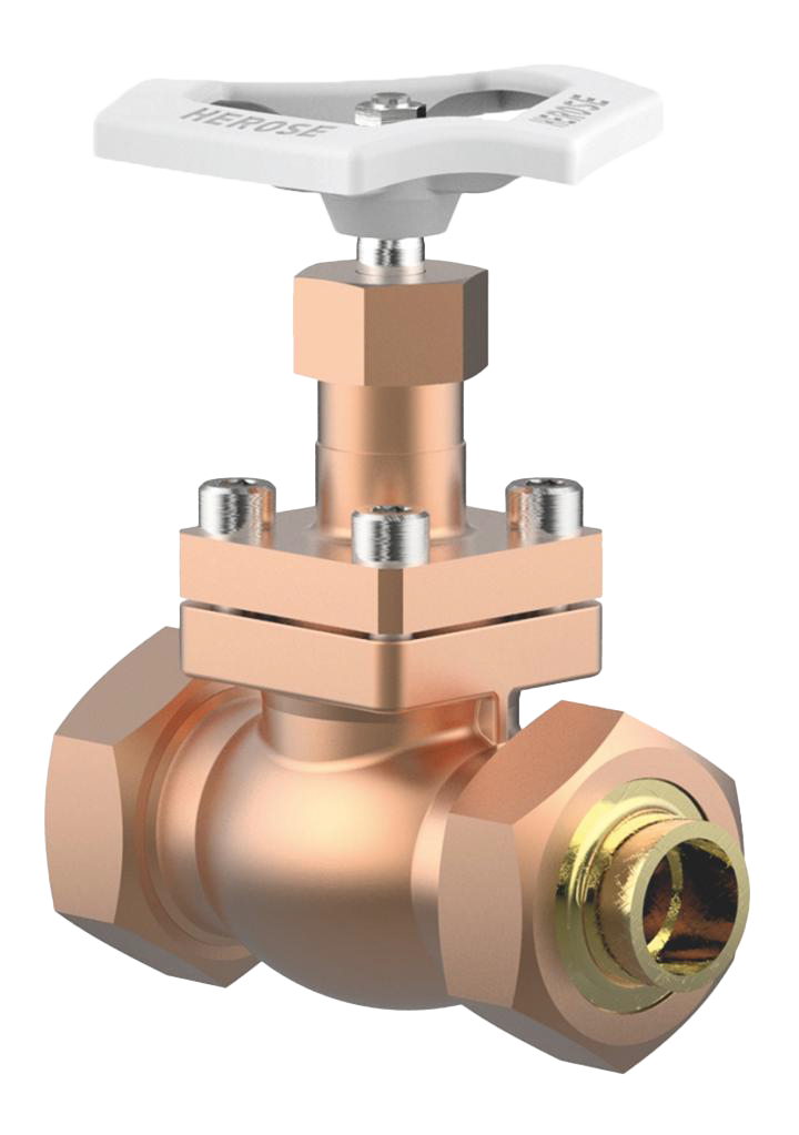 GLOBE VALVE TYPE 02401 UNION CONNECTION WITH BRASS BUTT WELD ENDS