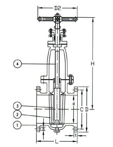 GATE VALVE NON-RISING STEM JIS 10K